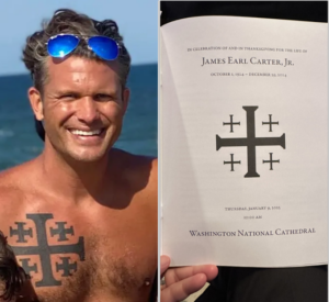Hegseth's Jerusalem Cross Tattoo - Bible Rebel